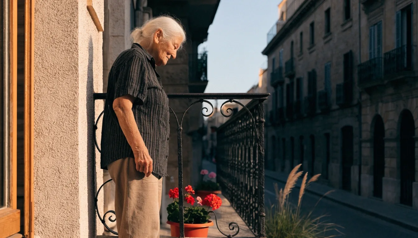 Calle del centro de Valencia al atardecer, con fachadas de piedra